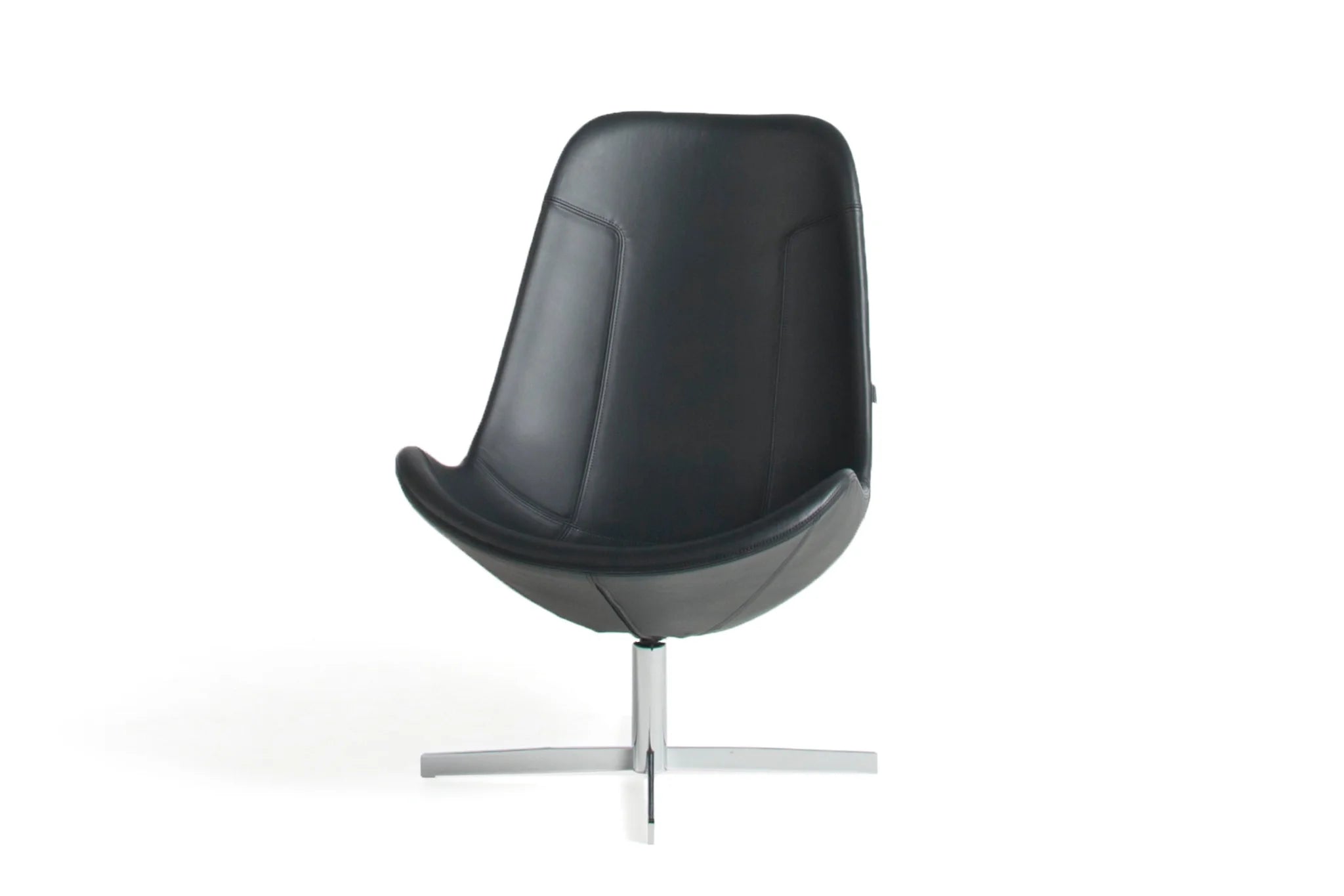 Gelderland 7400 Draaifauteuil - Zwart Leer (Royal)