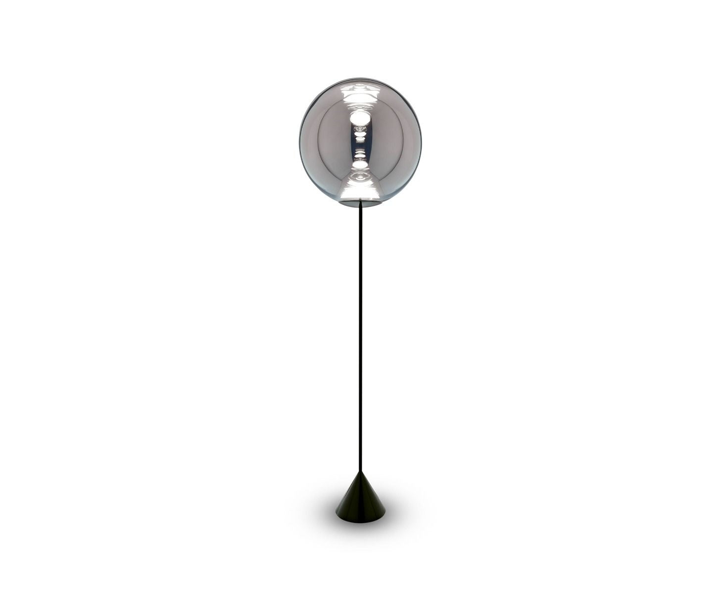 Tom Dixon vloerlamp Globe Cone - chrome