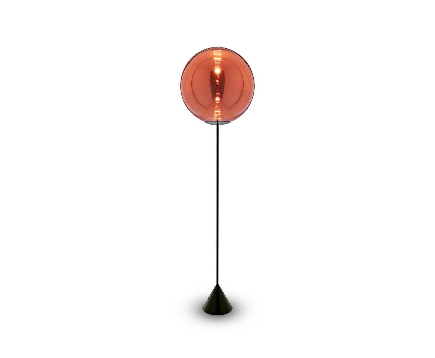 Tom Dixon vloerlamp Globe Cone - koper