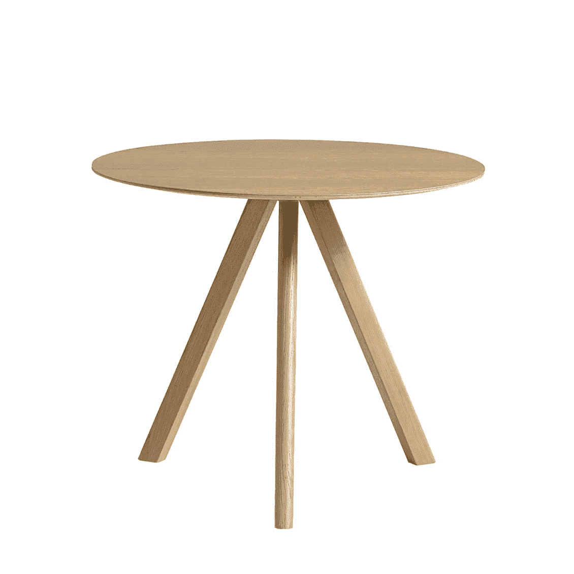 Hay Design tafel CPH 20 - Ø 90 cm. - lacquered solid oak frame - top oak