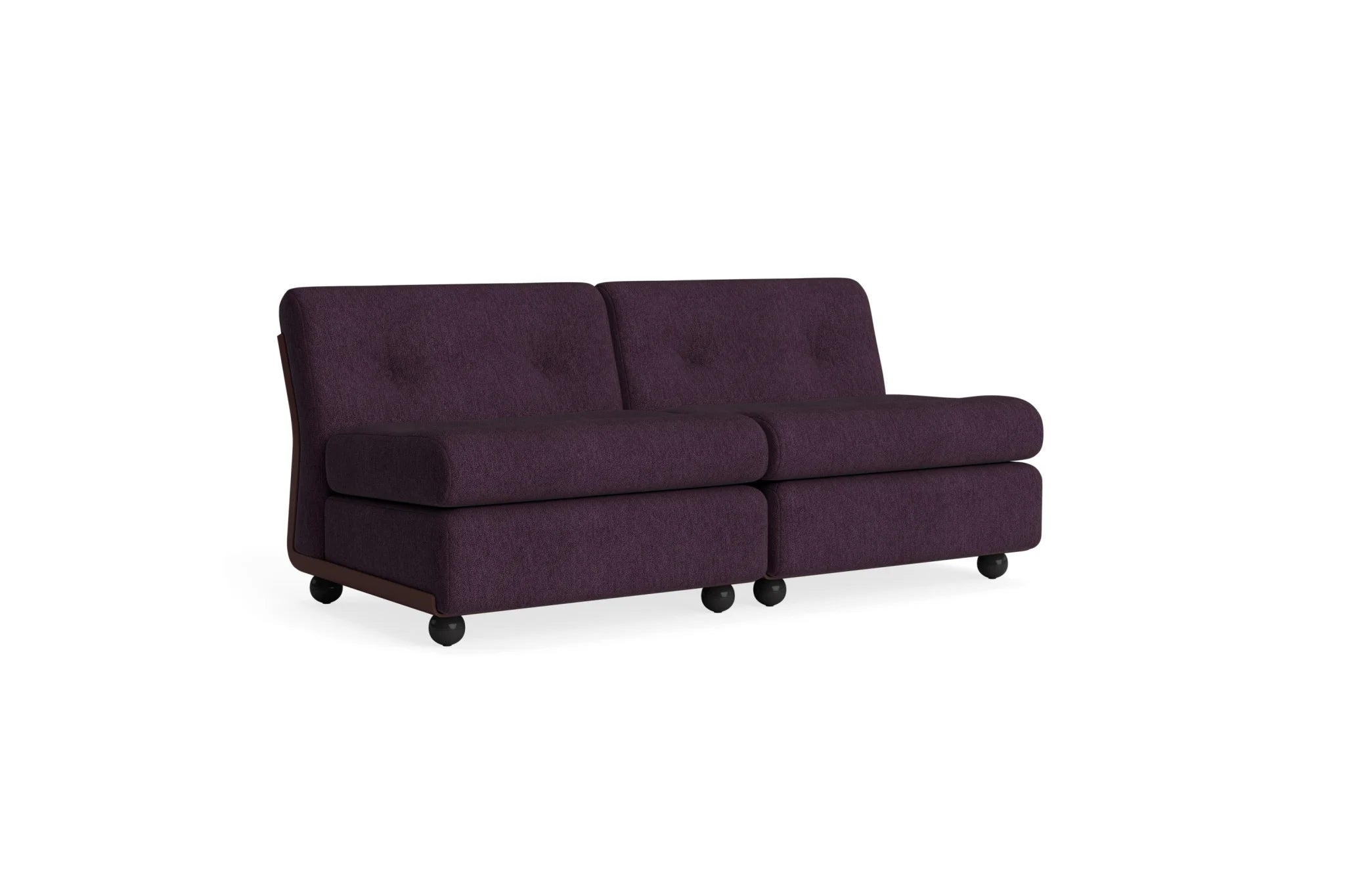Hay Design Amanta Sofa stof 2 zits - Burgundy Red Shell & Upholstery Turf Burgundy