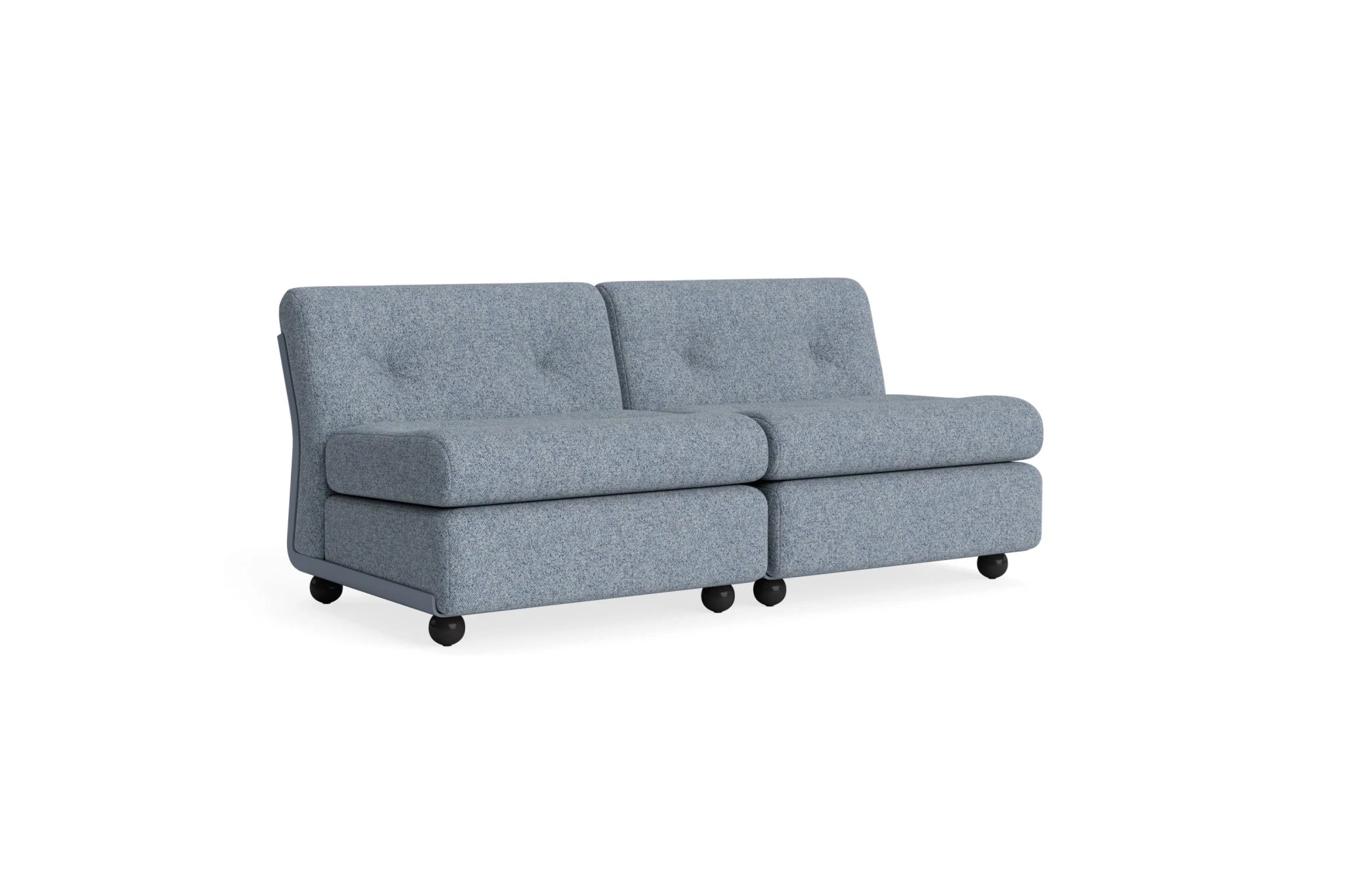 Hay Design Amanta Sofa stof 2 zits - Frost Blue Shell & Upholstery Vanir 733