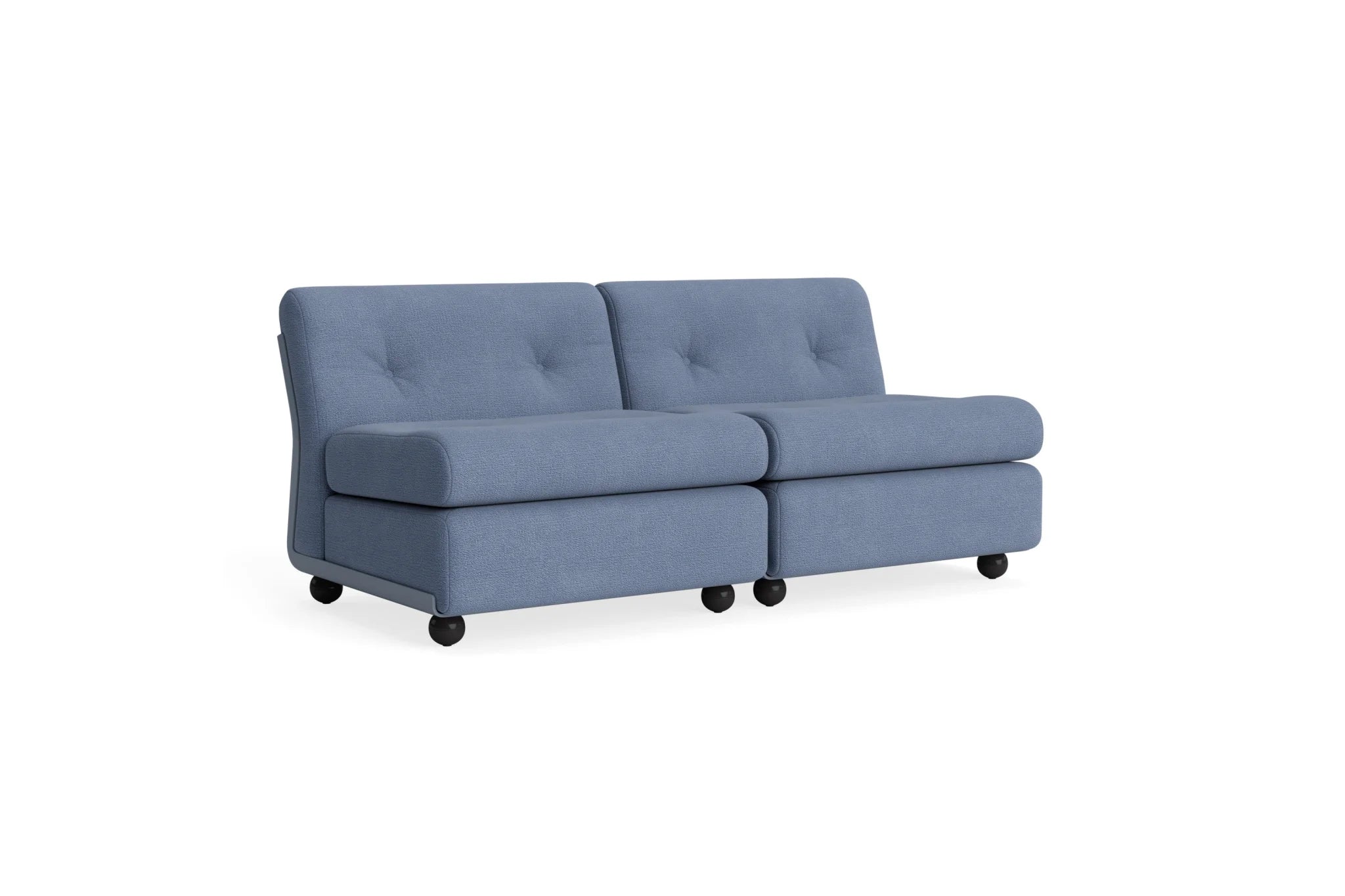 Hay Design Amanta Sofa stof 2 zits - Frost Blue Shell & Upholstery Osumi 30