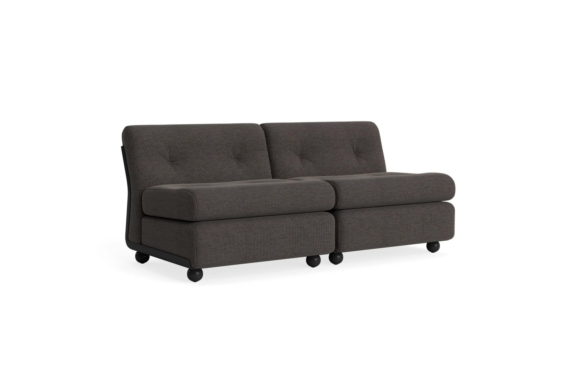 Hay Design Amanta Sofa stof 2 zits - seater Anthracite & shell-Upholstery-Yuma-1010