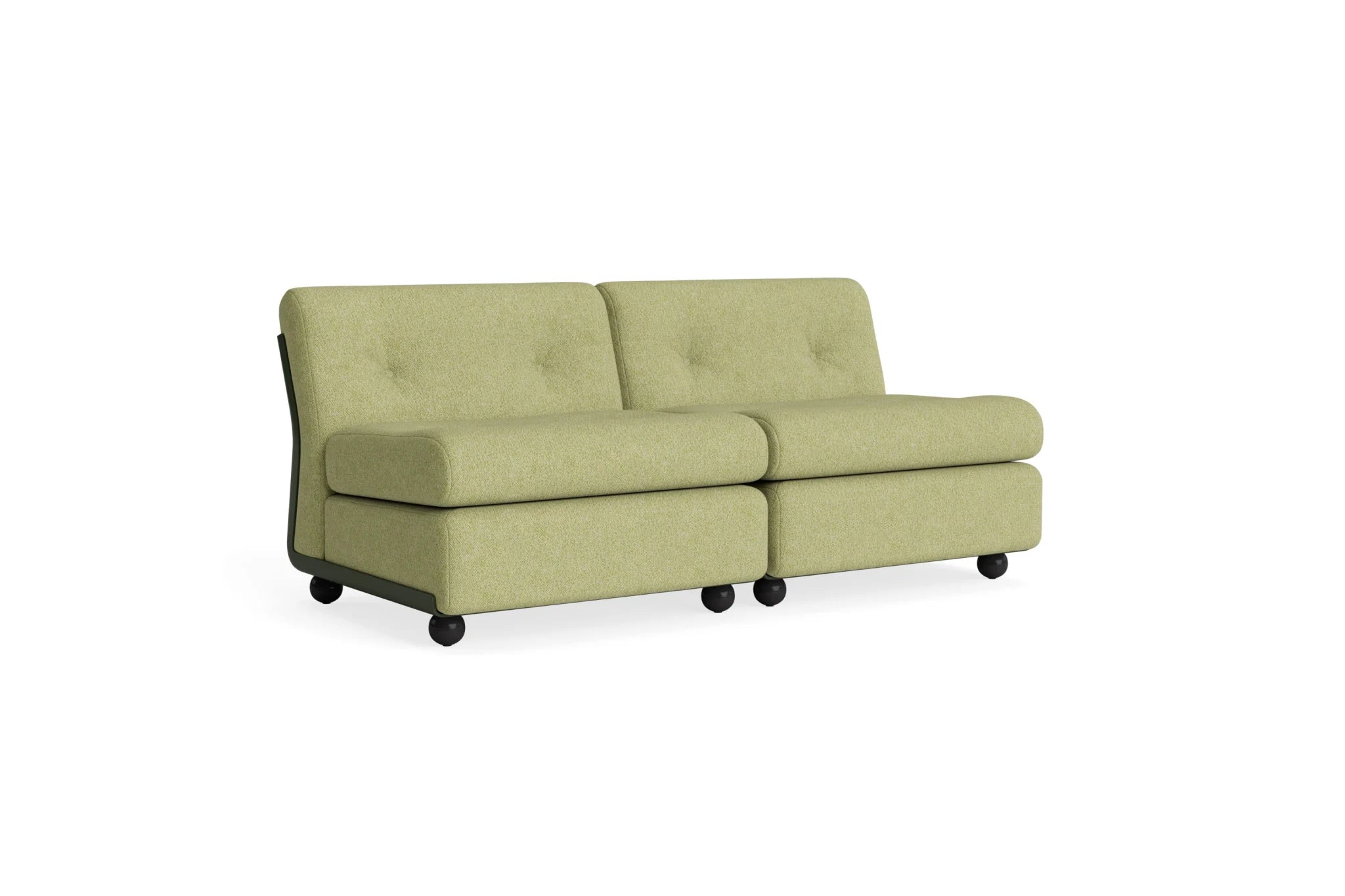 Hay Design Amanta Sofa stof 2 zits - Seater Bottle Green Shell & Upholstery-Vanir-943