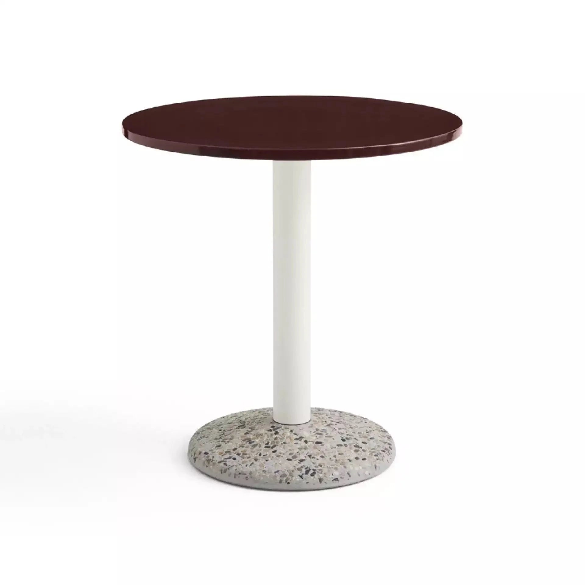 Hay Design buitentafel Ceramic - bordeaux - Ø 70 cm.