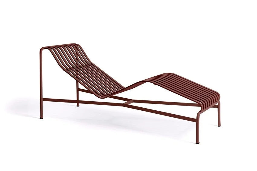 Hay Design chaise longue Palissade - iron red