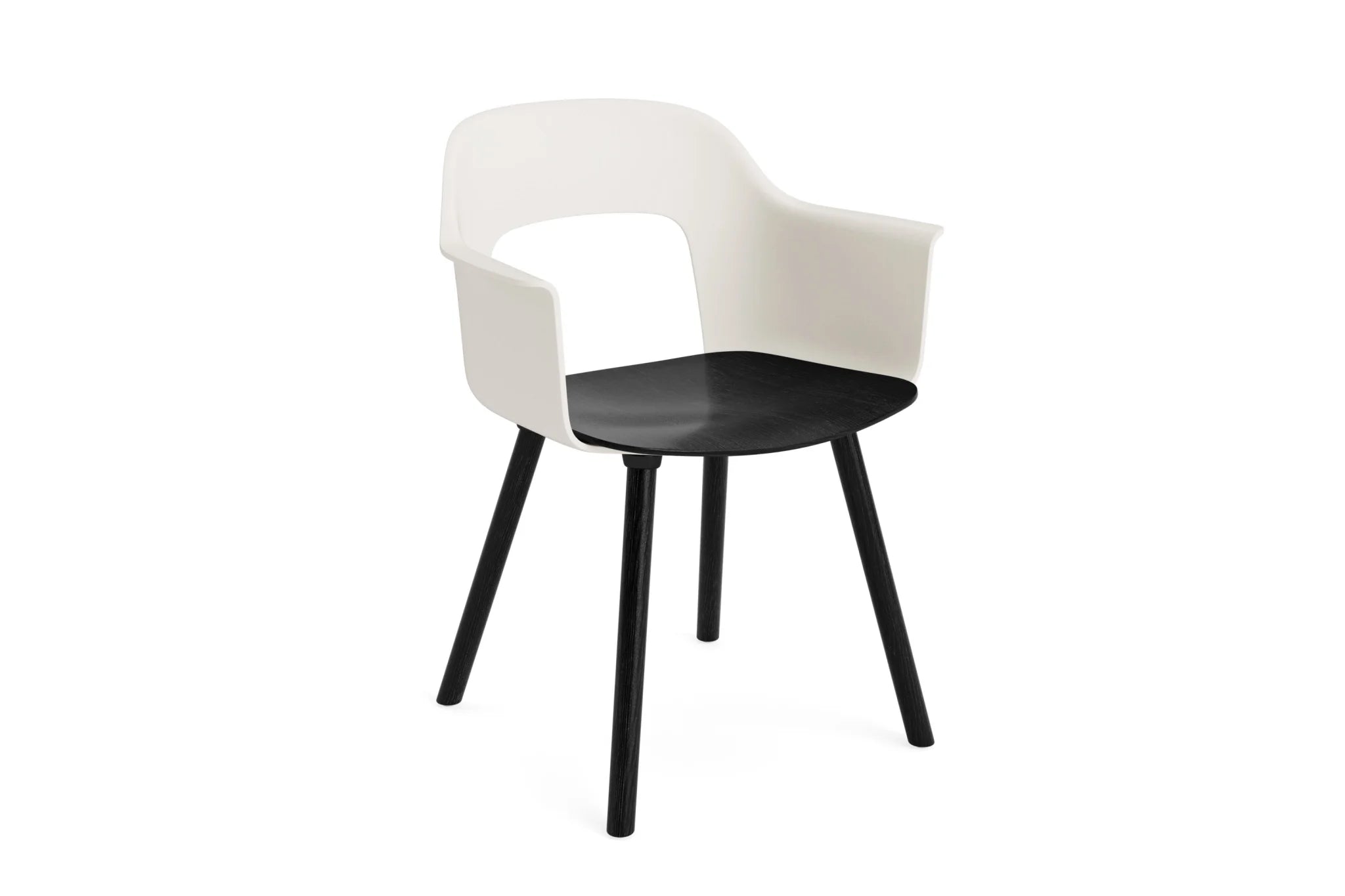 Hay Design Layout Armchair 222 zwart eiken - cream white