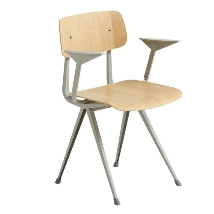 Hay Design Result armchair - transparant gelakt eiken - beige frame