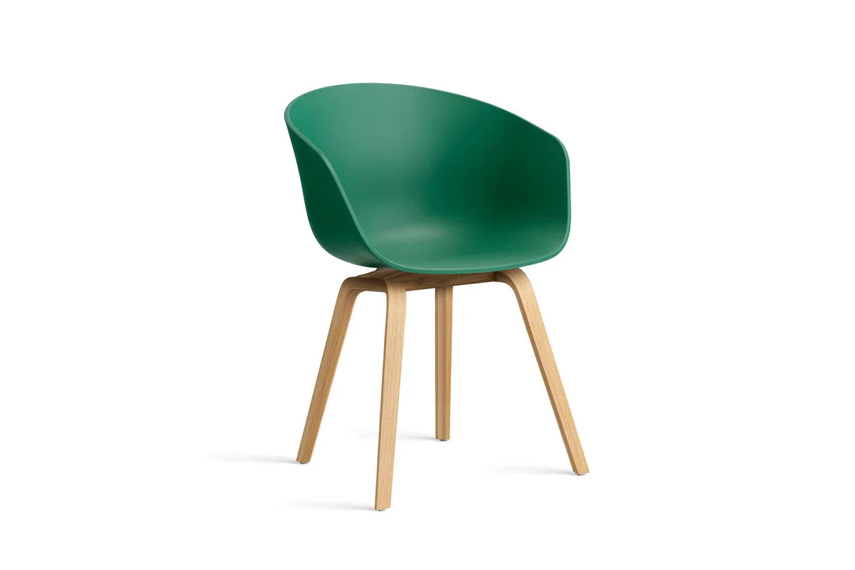 Hay Design stoel AAC 22 - gezeept eiken - teal green 2.0