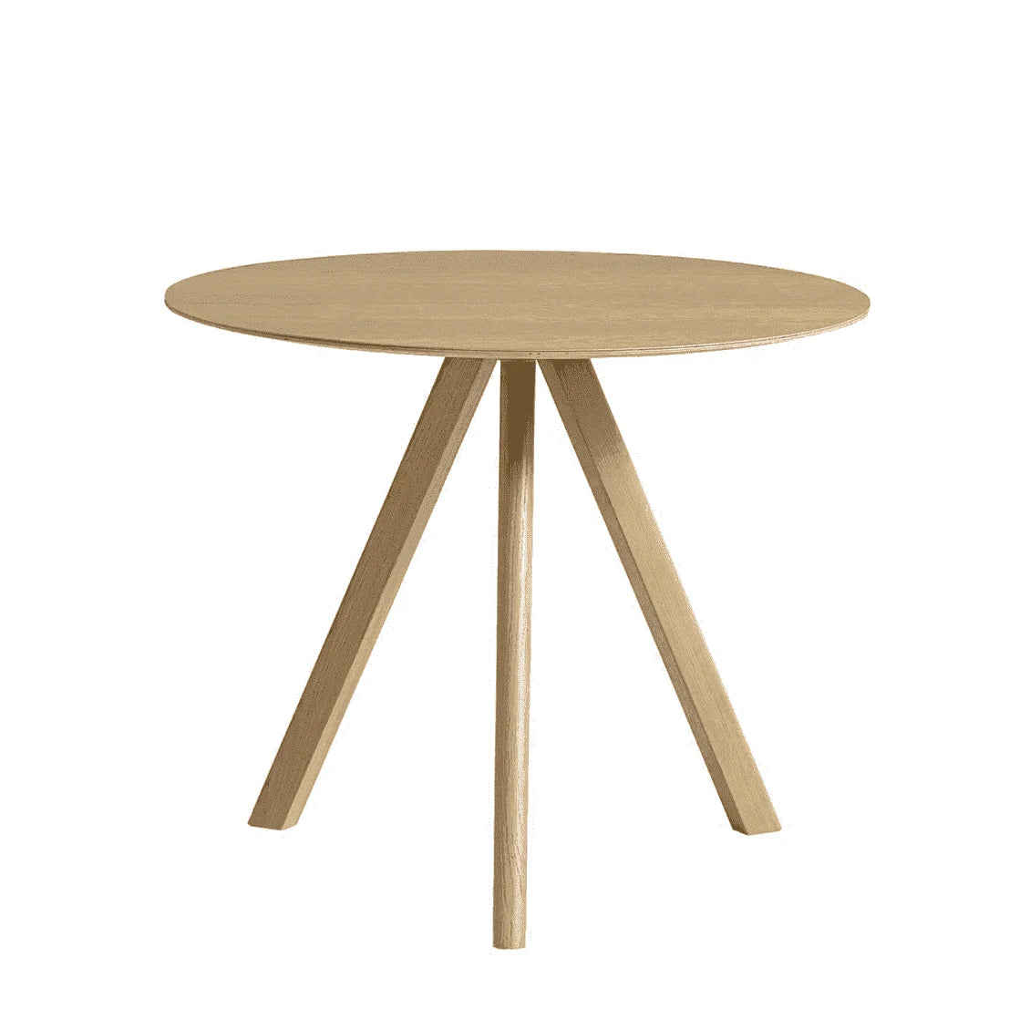 Hay Design tafel CPH 20 - Ø 90 cm. - lacquered solid oak frame - top oak
