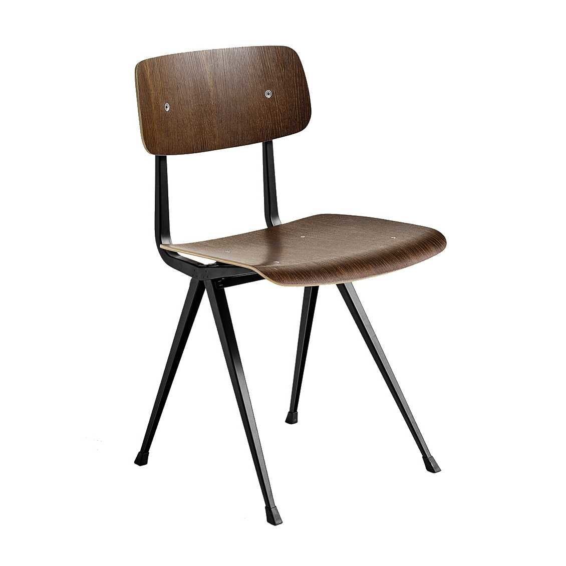 Hay Design Result chair - gerookt eiken - zwart frame