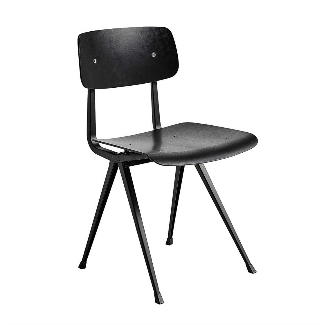 Hay Design Result chair - zwart gebeitst eiken - zwart frame