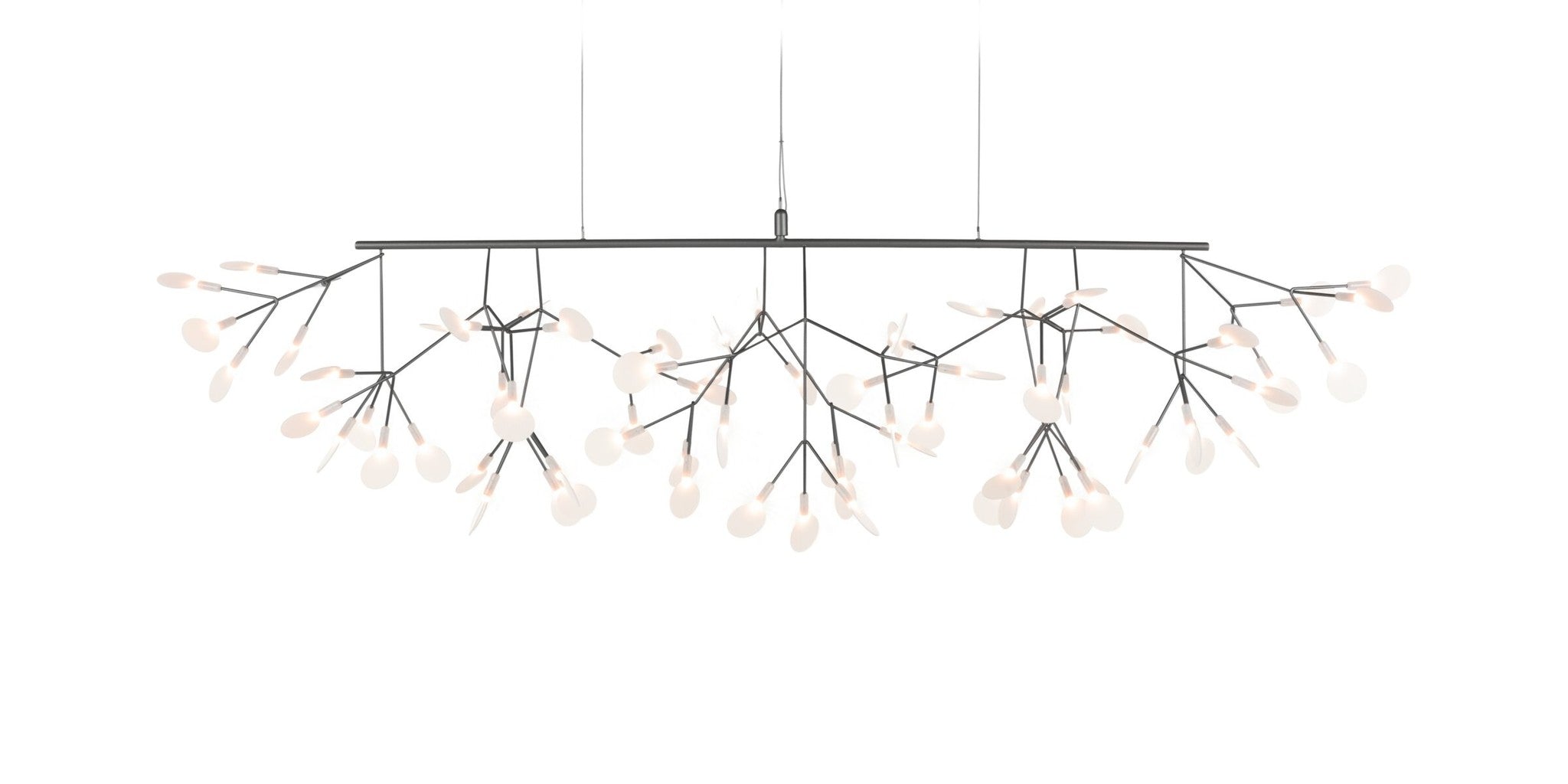 Moooi hanglamp Heracleum III linear - nikkel