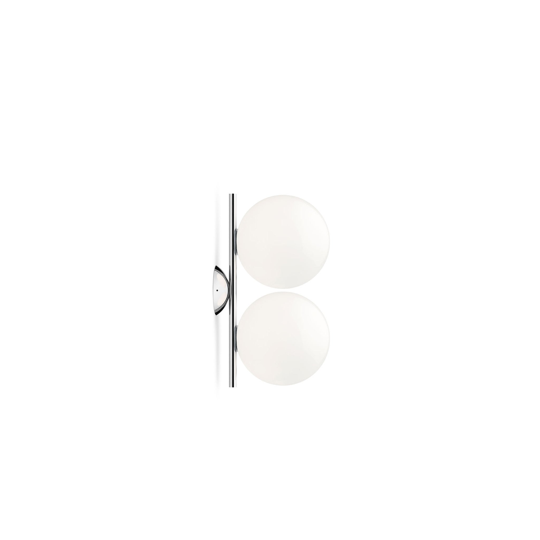 Flos plafond- en wandlamp IC Lights C/W1 Double - chroom