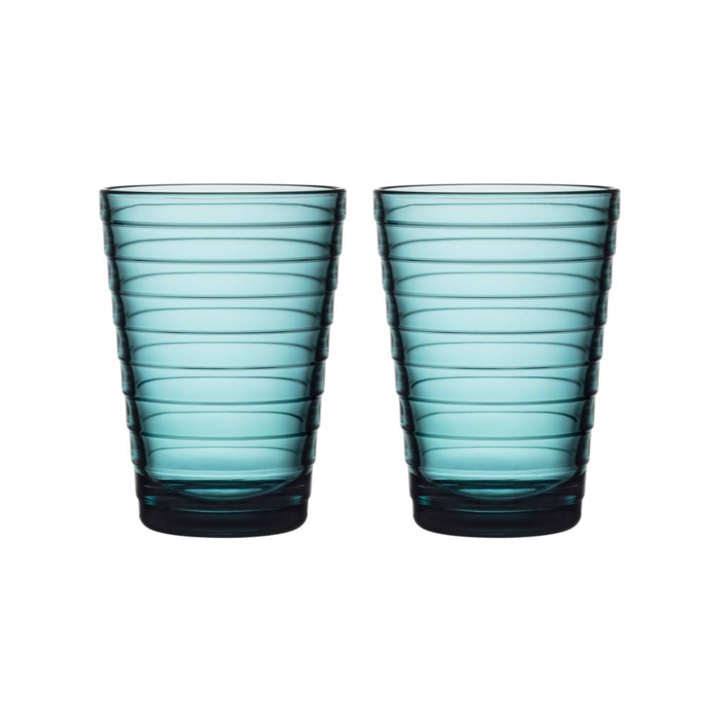 iittala Aino Aalto glas 33 cl. - 2 stuks - zeeblauw 33 cl.