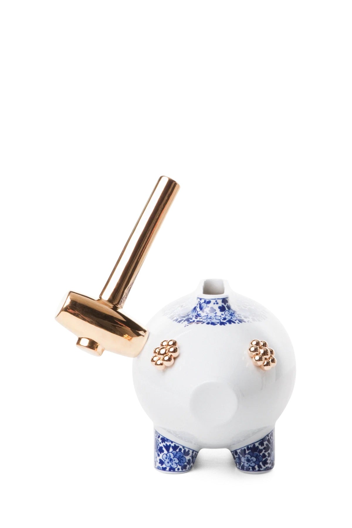 Moooi vaas Delft Blue ’The killing of the piggy bank’ - standaard