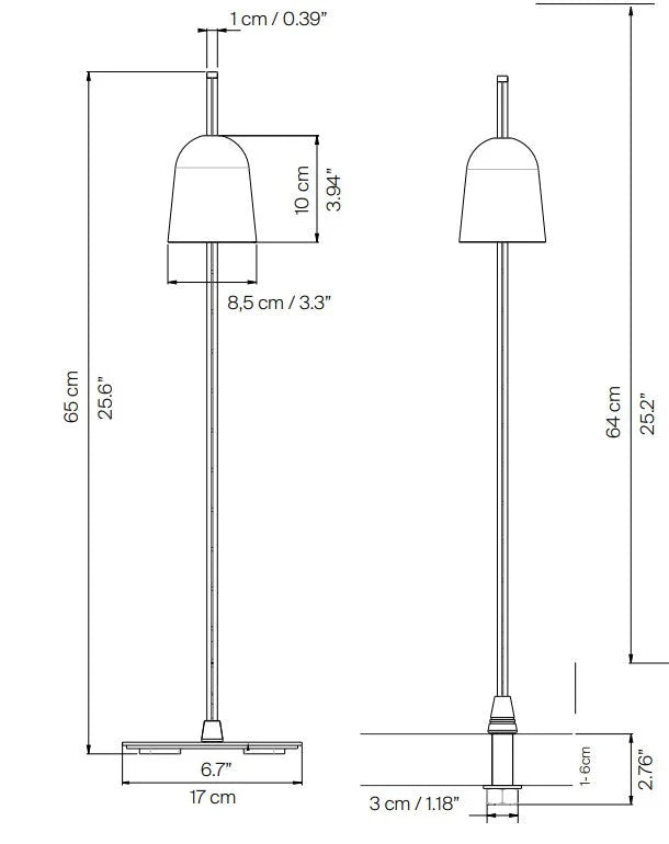 Luceplan Ascent tafellamp LED met voet