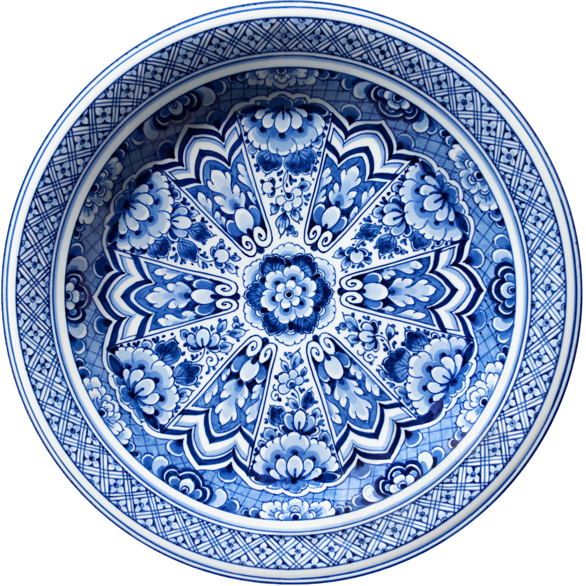 Moooi Carpets Delft Blue plate - Ø 250 cm.