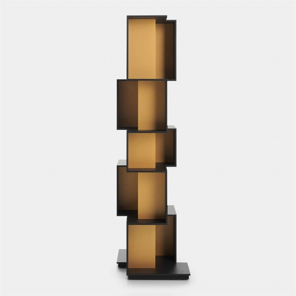 MDF Italia boekenkast Qubit - gold-black - gold - black