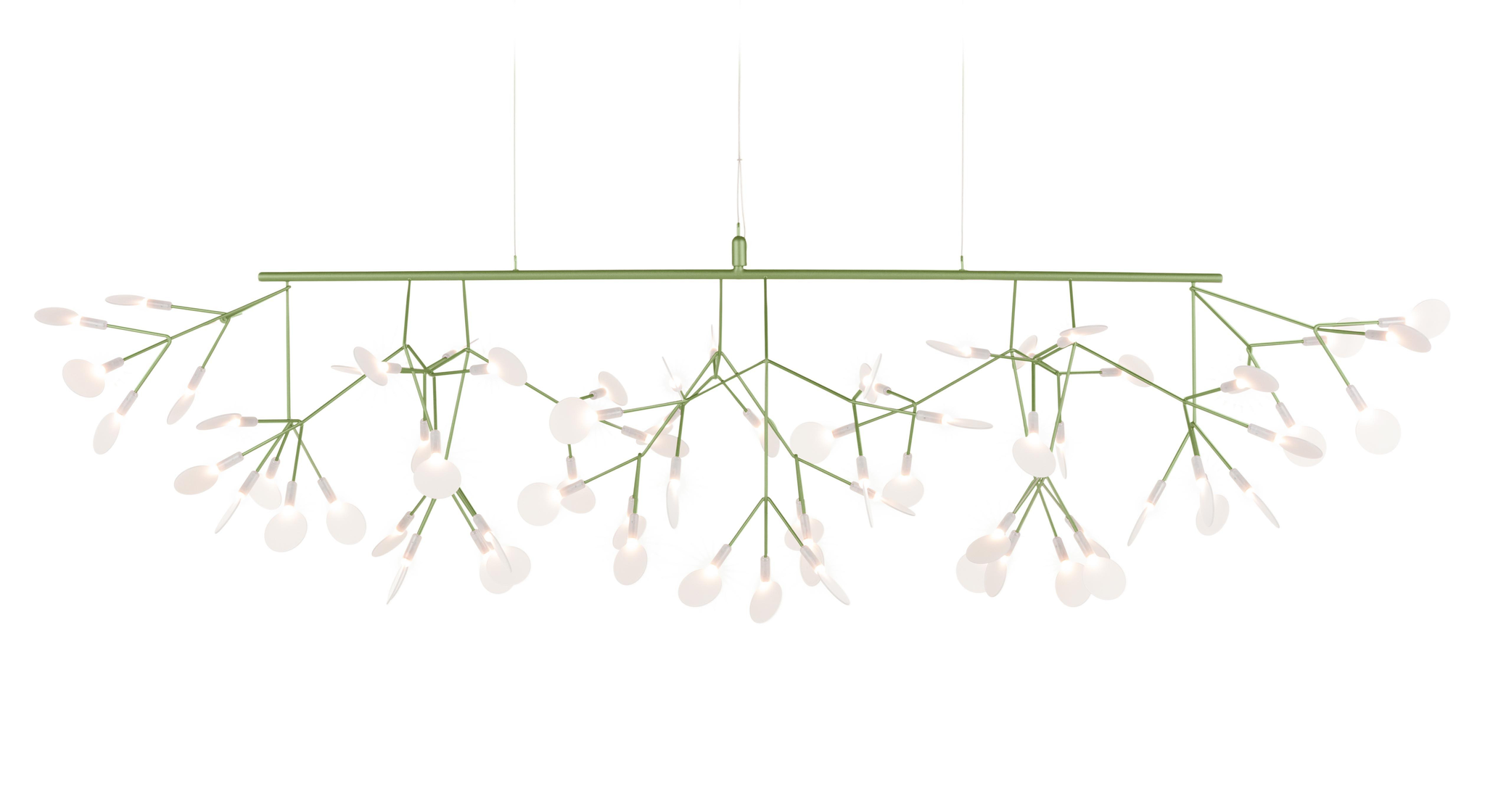 Moooi hanglamp Heracleum III linear - groen