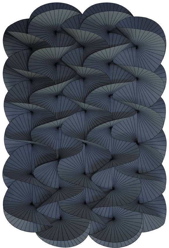 Moooi Carpets Serpentine - Blue Green 200 x 300 cm.