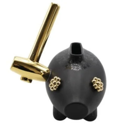 Moooi vaas black series ’The killing of the piggy bank’ - ’The killing of the piggy bank’