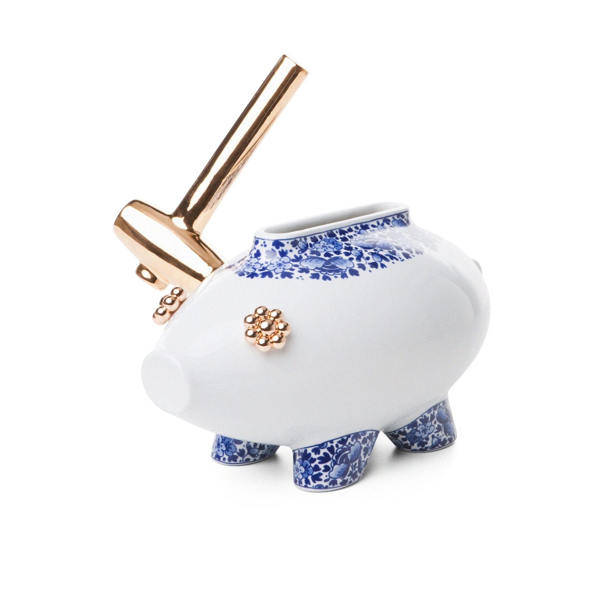 Moooi vaas Delft Blue ’The killing of the piggy bank’ - standaard