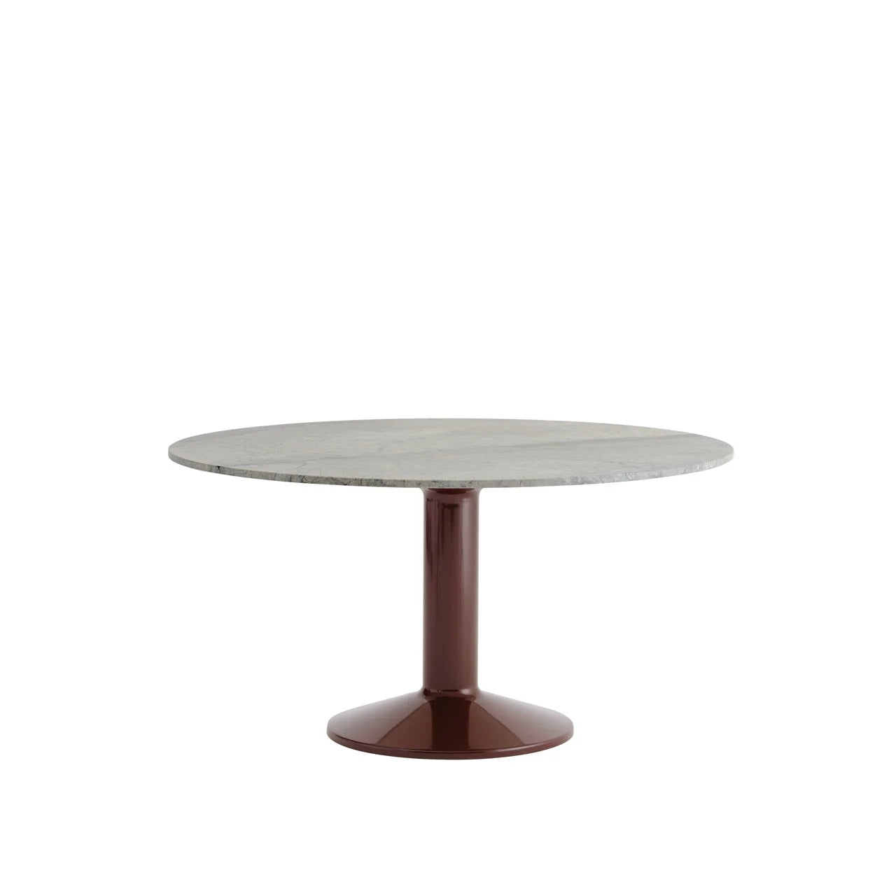 Muuto tafel Midst Marmer - Ø 140 cm. - Donker Rood