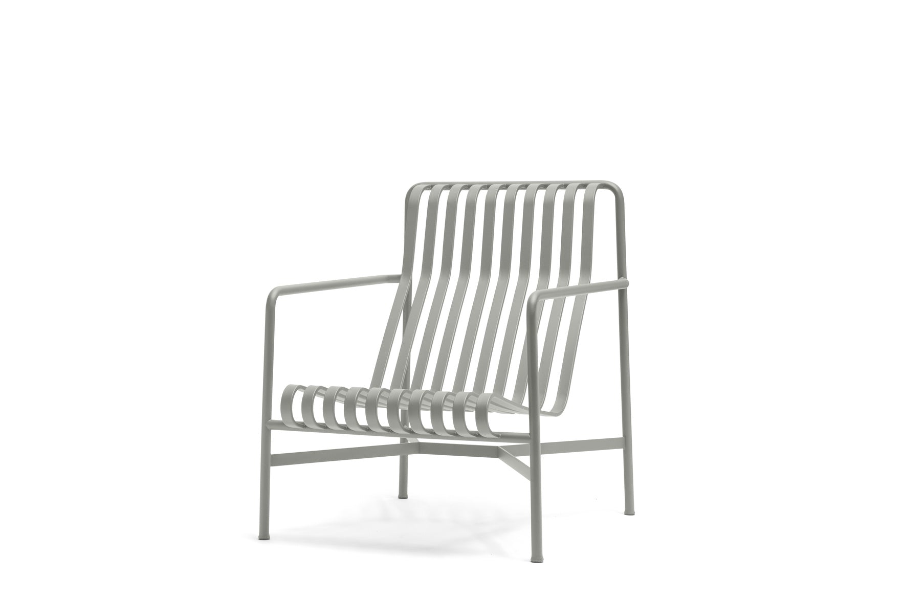 Hay Design lounge tuinstoel hoog Palissade met armleuning - sky grey