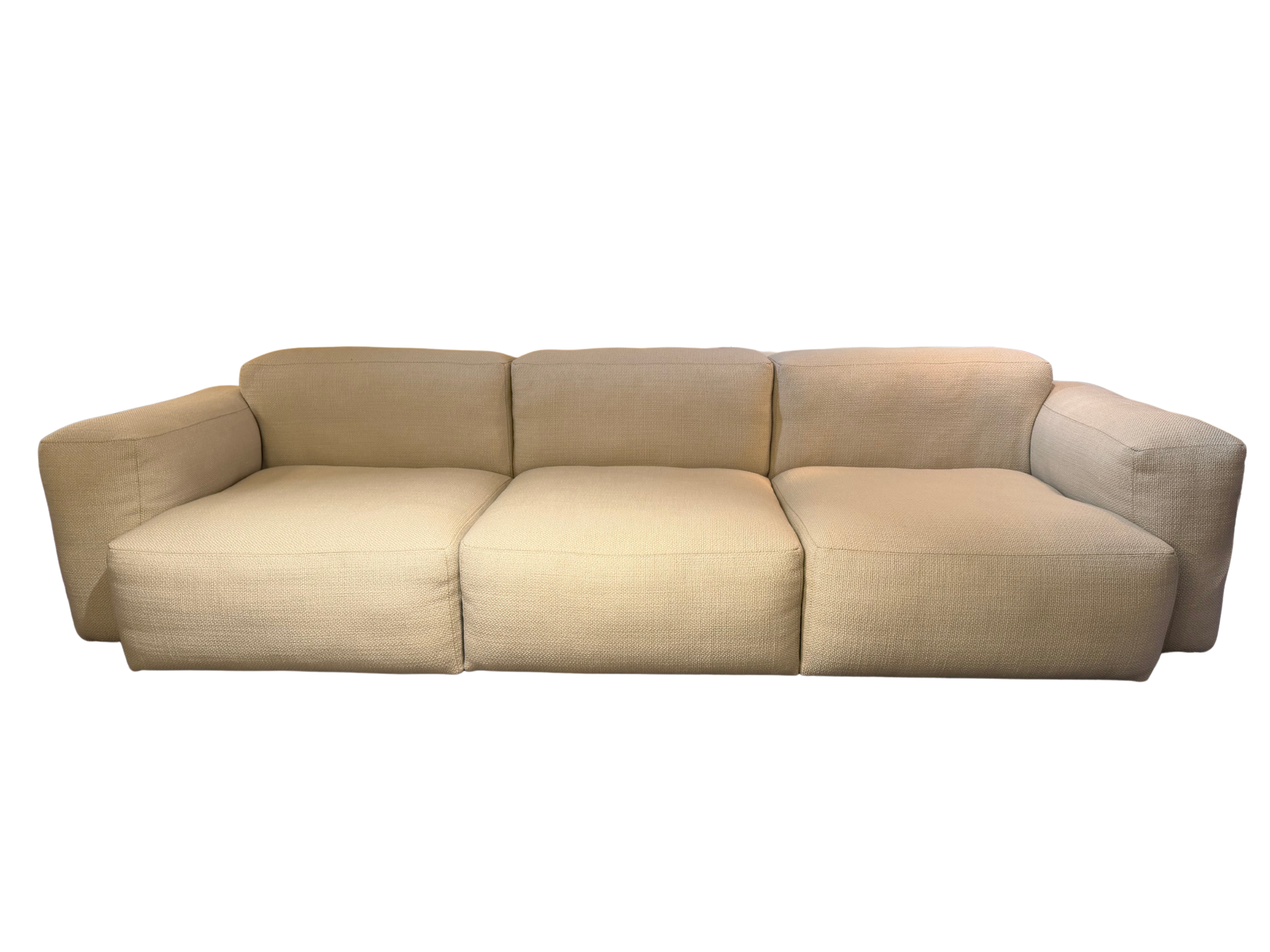 3 zits Mags soft sofa low armrest - maglia cream