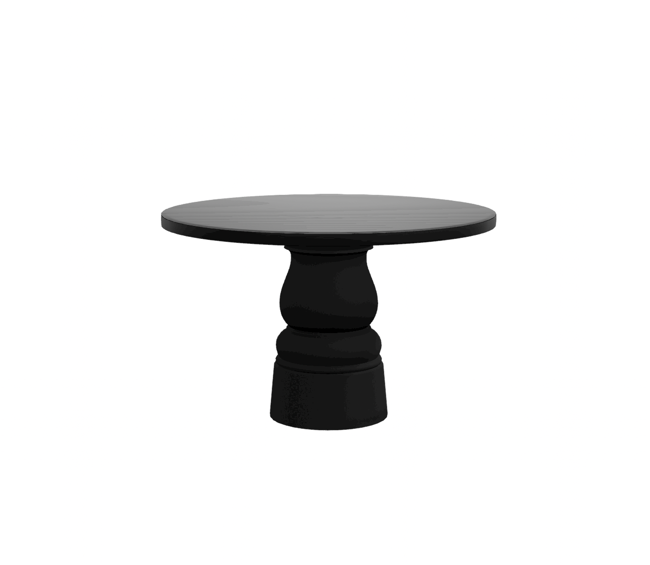 Moooi Container Table base zwart - Ø 120 cm. - black stained