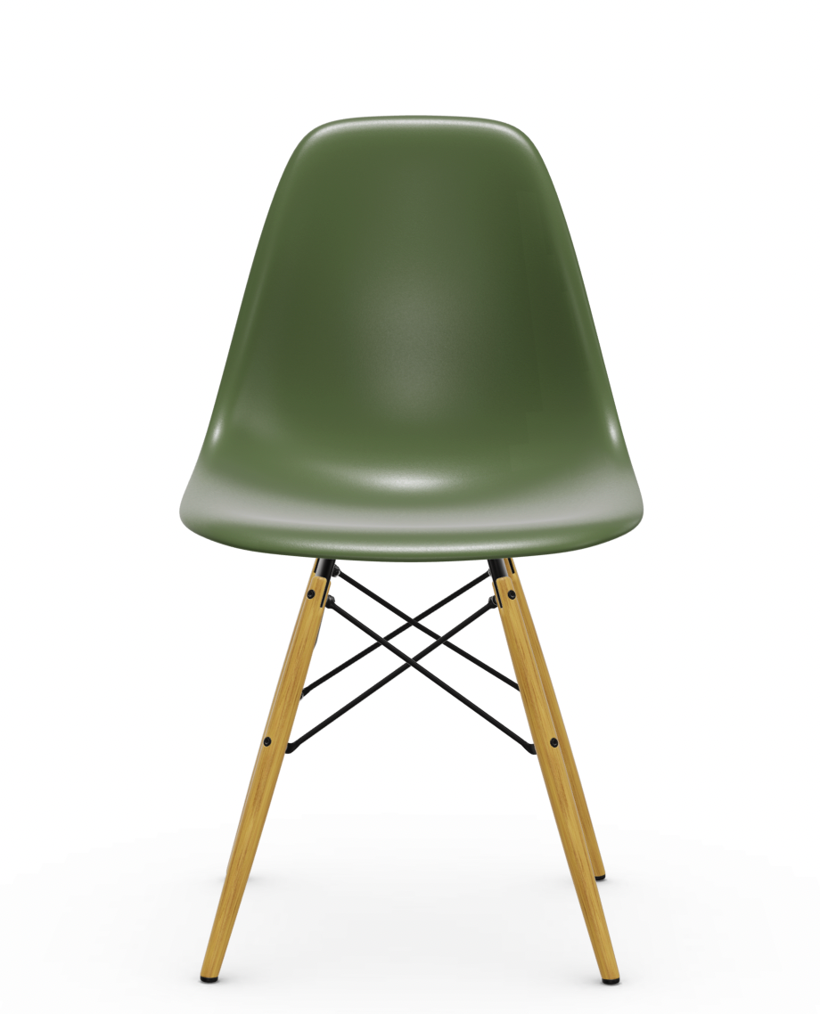 vitra Eames Plastic chair DSW RE - esdoorn licht - forest green RE