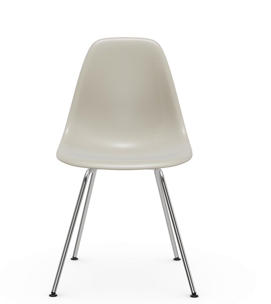 vitra Eames Plastic chair DSX RE - verchroomd - pebble RE