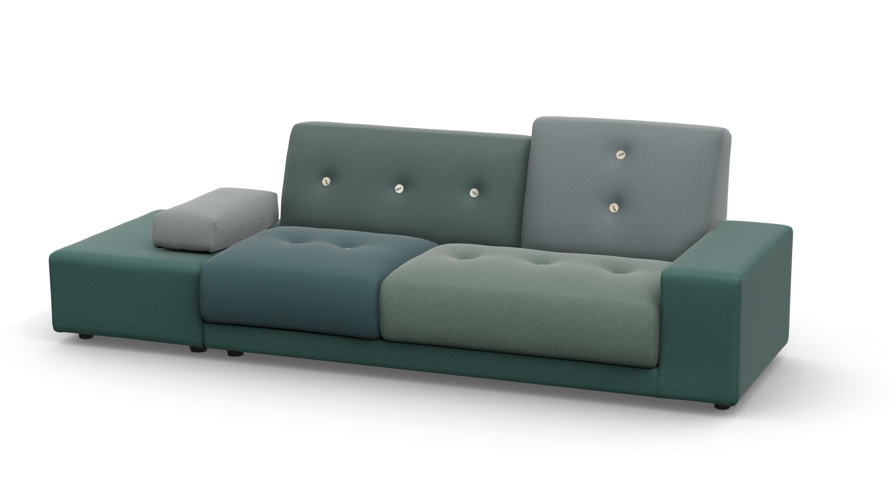 vitra Polder sofa - the sea greens - rechts