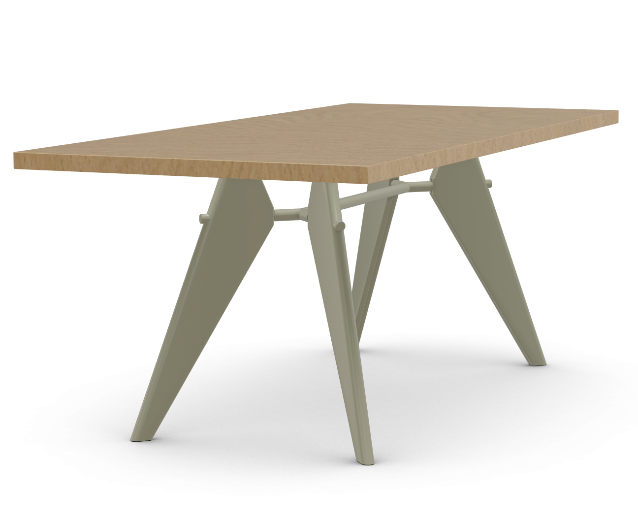 vitra EM Table - 90 x 200 cm. - Prouve Gris Vermeer