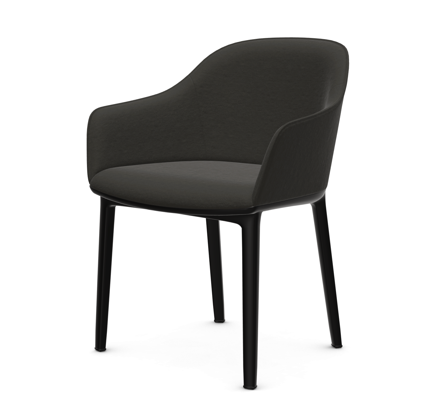 vitra Softshell Chair - Volo - donkergrijs