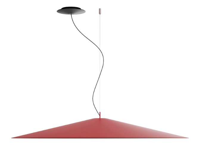 Luceplan hanglamp Koinè - Ø 110 cm. - rood - Ø 110 cm.