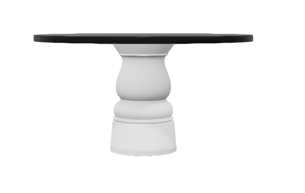 Moooi Container Table base wit - Ø 140 cm. - black stained