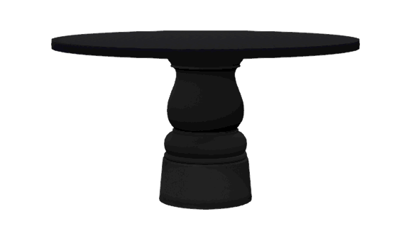 Moooi Container Table base zwart - Ø 140 cm. - RAL 9005