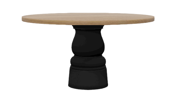 Moooi Container Table base zwart - Ø 140 cm. - natural oil