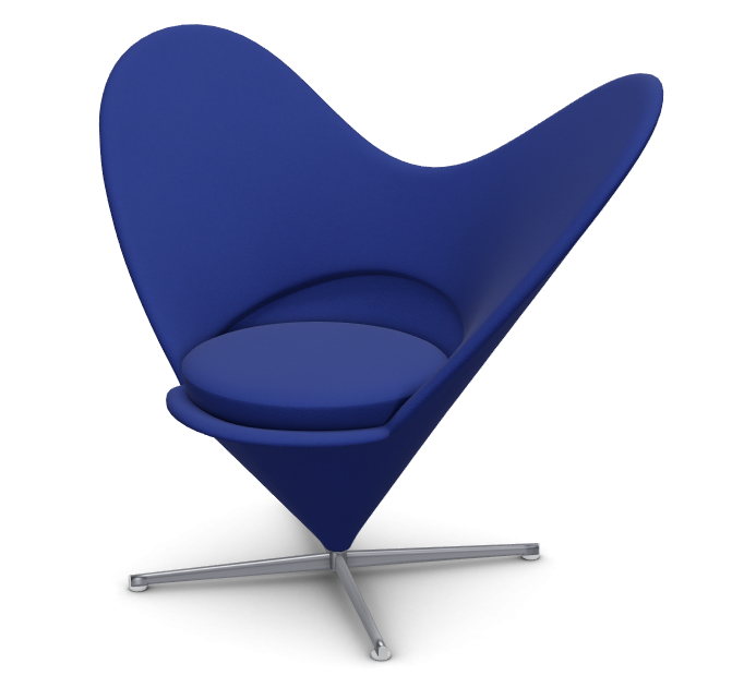 vitra Heart Cone Chair - royal blue