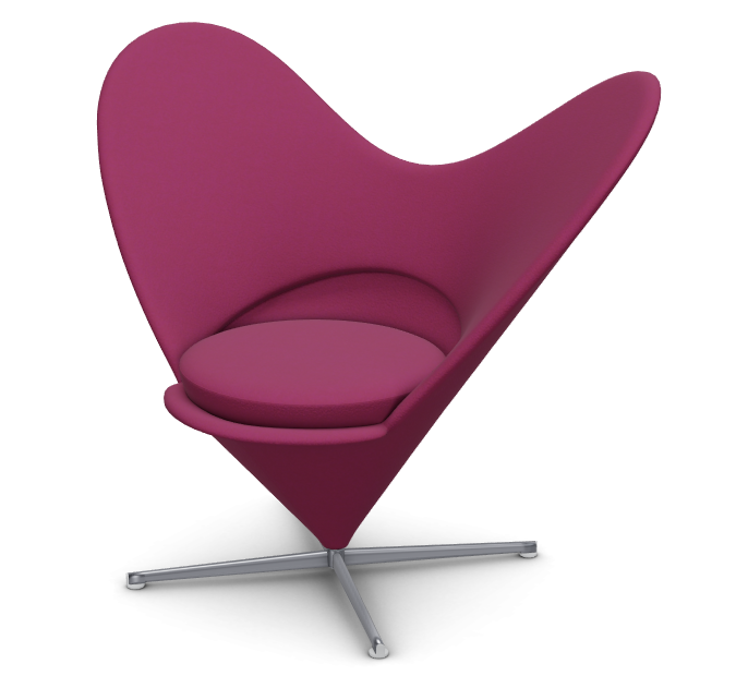 vitra Heart Cone Chair - hibiscus