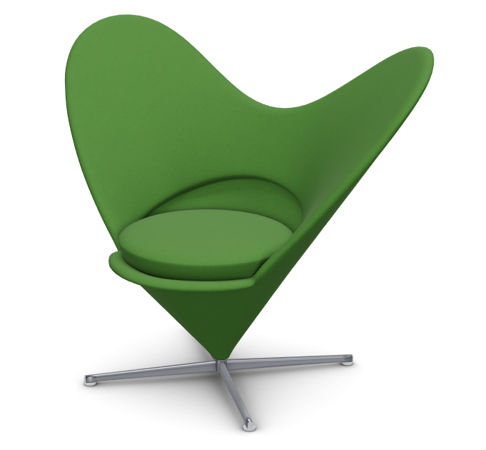 vitra Heart Cone Chair - grass green