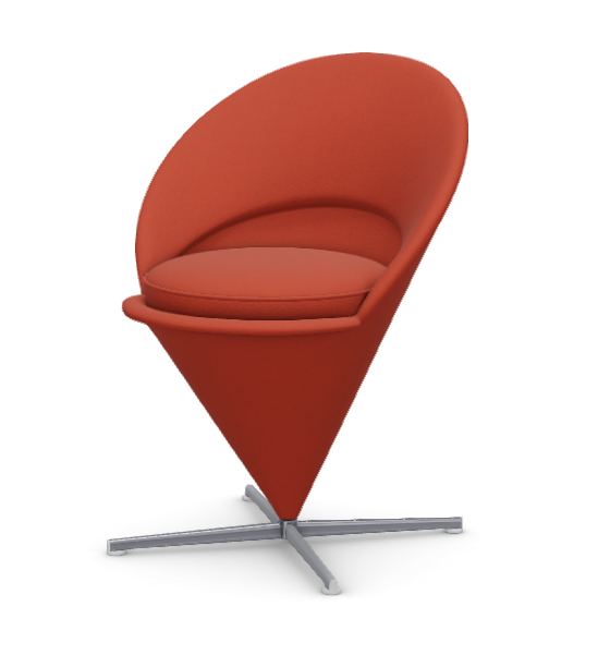 vitra Cone Chair - dark orange