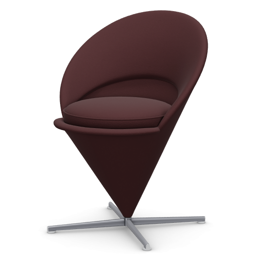 vitra Cone Chair - dark red