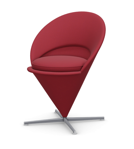 vitra Cone Chair - dark magenta