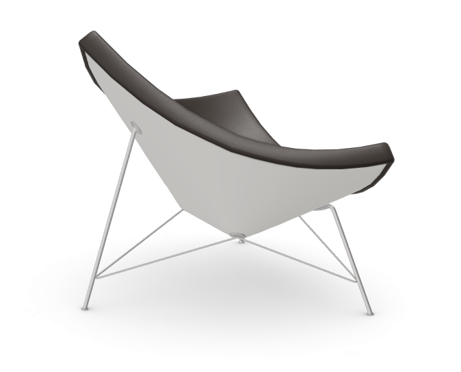 vitra Coconut Chair - leder - chocolate