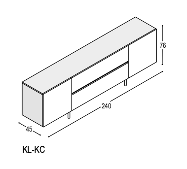 Castelijn dressoir Line - KL-KC