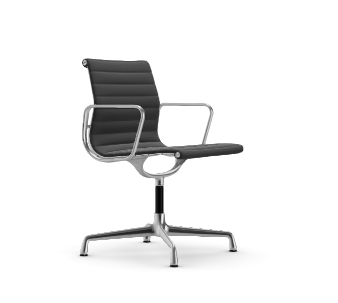 vitra Eames Aluminium Chair EA 104 - Dine - Hopsak - Hopsak dark grey/nero - verchroomd onderstel